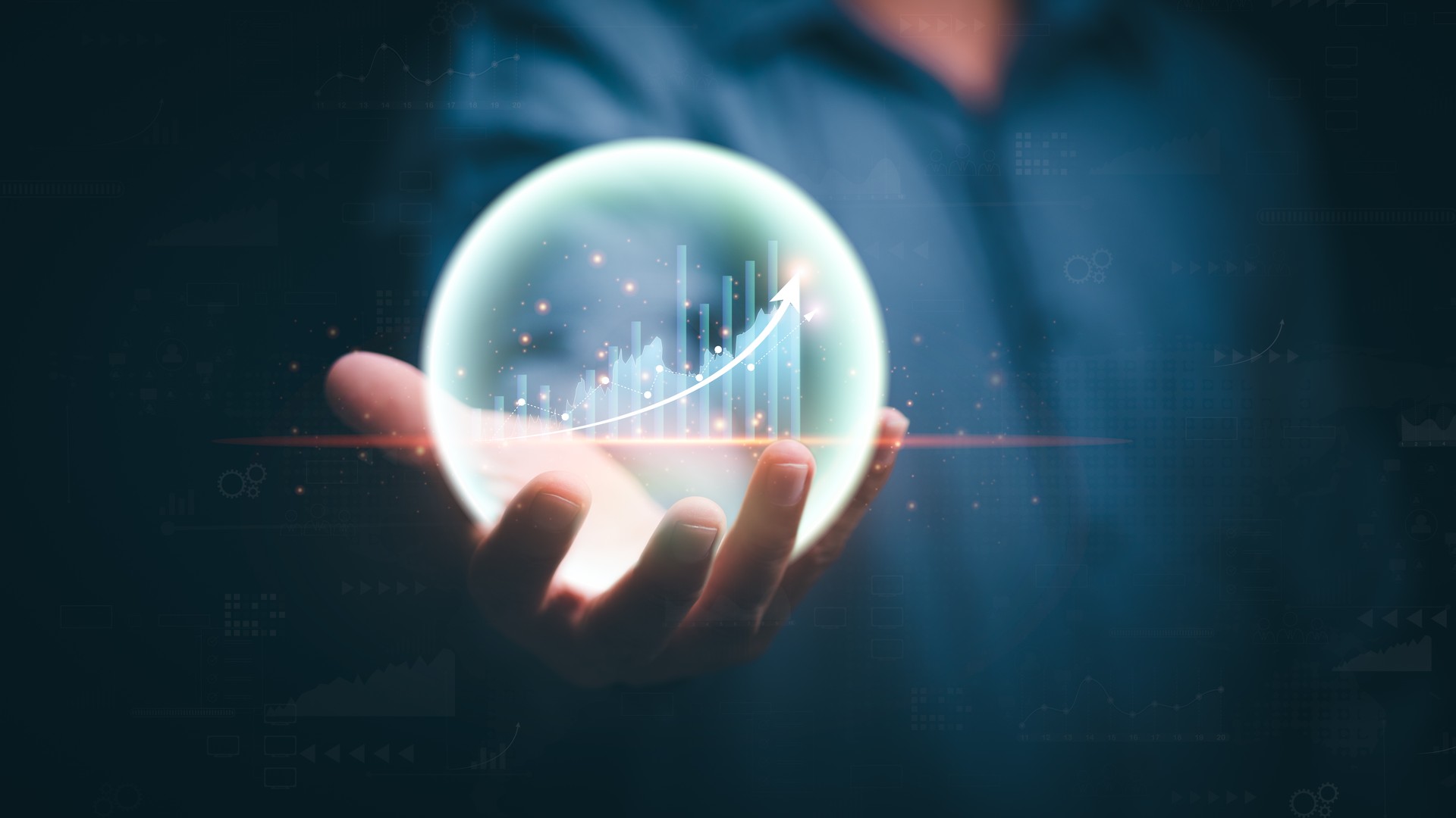 Young businessman showing growth and success chart in investment business, optimizing finance and profit management, stock market progress development strategy, industry growth opportunity chart. Young businessman showing growth and success chart in investment business, optimizing finance and profit management, stock market progress development strategy, industry growth opportunity chart.